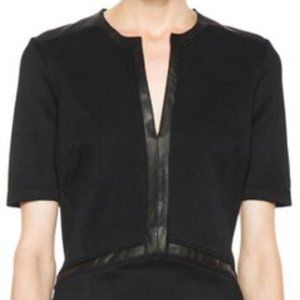 Helmut Lang Black Shift Leather Dress